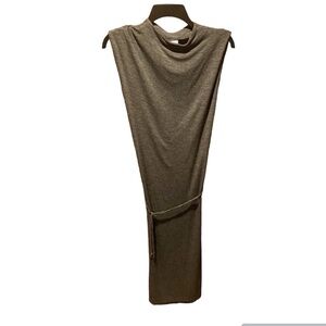 Dolan Left Coast Collection Sleeveless Midi Dress Gray XS